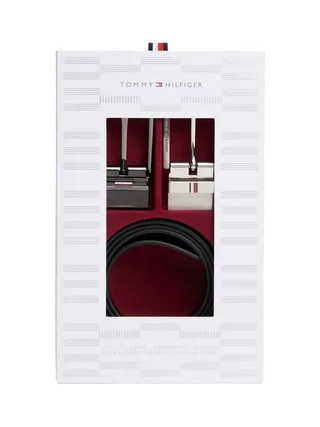 Coffret cadeau ceinture réversible Noir Homme Tommy Hilfiger Business - T 4