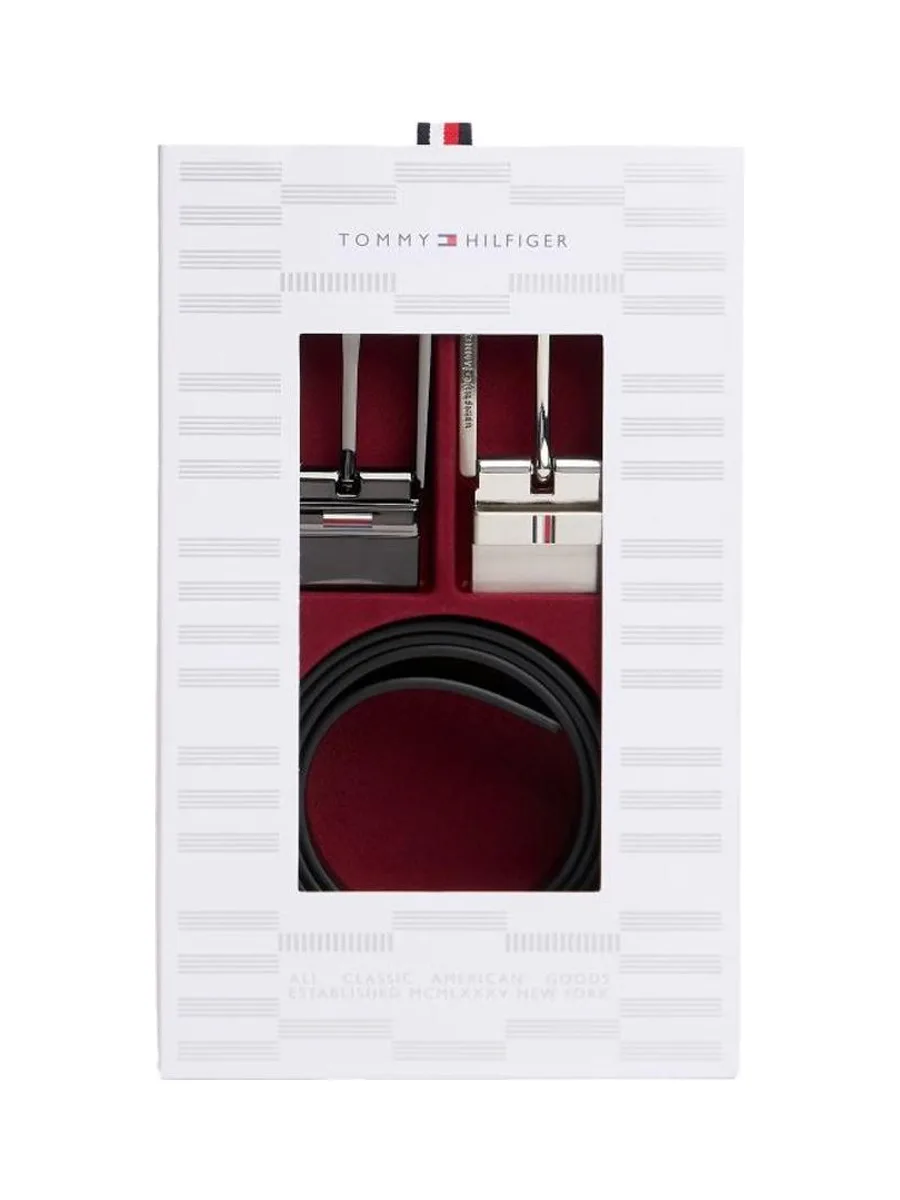 Coffret cadeau ceinture réversible Noir Homme Tommy Hilfiger Business - T 4