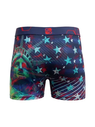 Boxer Bleu/Rouge Garçon Freegun Statue Liberté 2