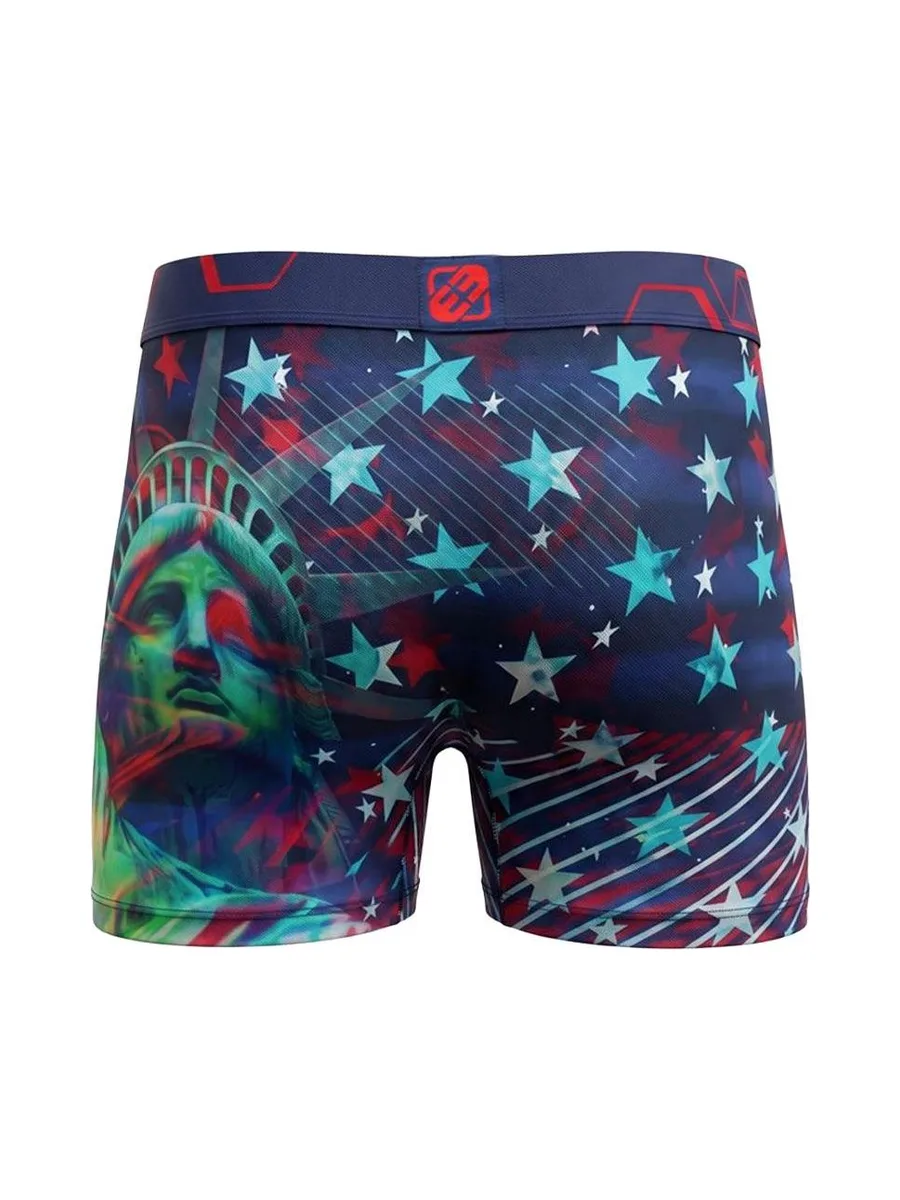 Boxer Bleu/Rouge Garçon Freegun Statue Liberté 3