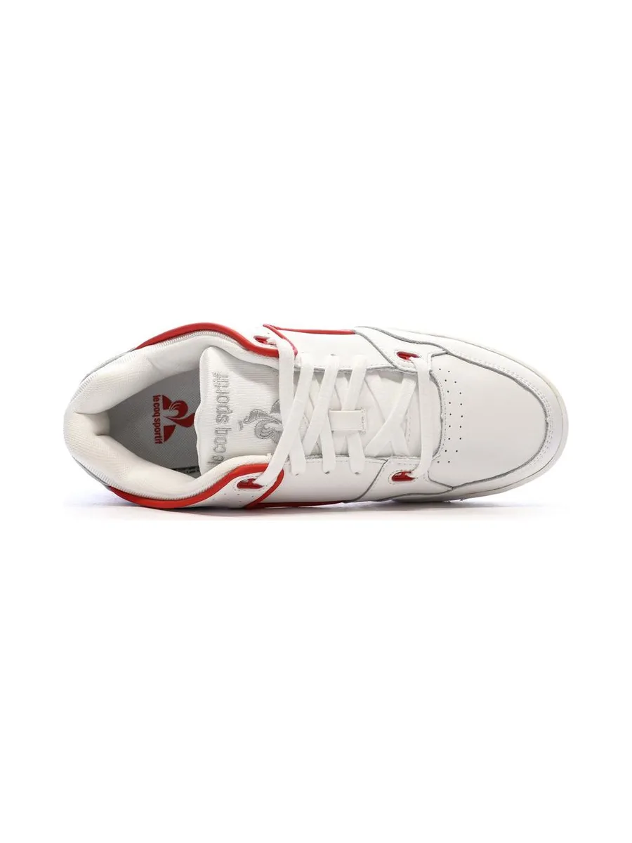 Baskets Blanches/Rouges Homme Le Coq Sportif Nineties 5