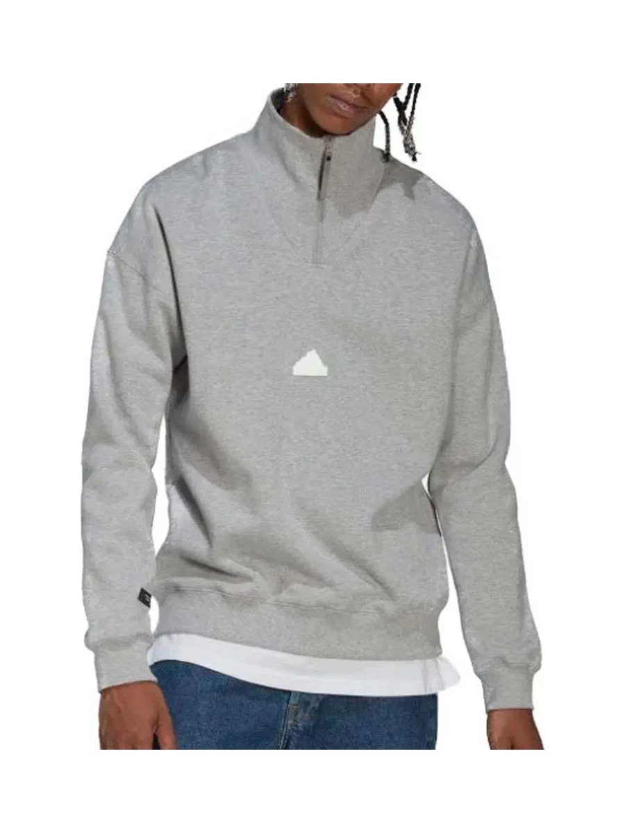 Sweat 1/4 Zip Gris Homme Adidas HN1945 2