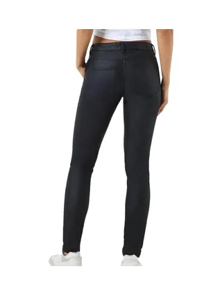 Jeans Noir Enduit Femme Noisy May Mallie 2