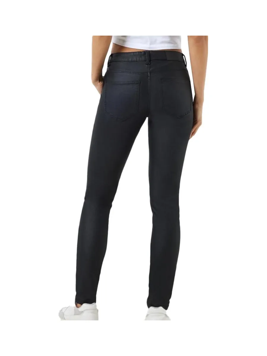 Jeans Noir Enduit Femme Noisy May Mallie 3