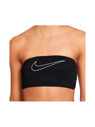 Haut de maillot de bain Noir Femme Nike Bandeau Bikini 1
