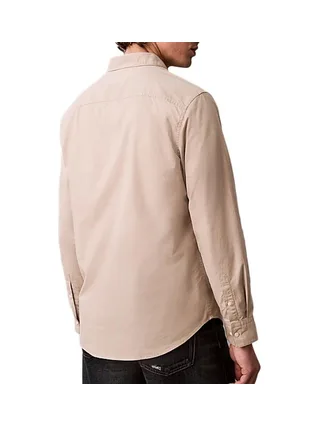 Chemise Beige Homme Calvin Klein Jeans Oxfords 2