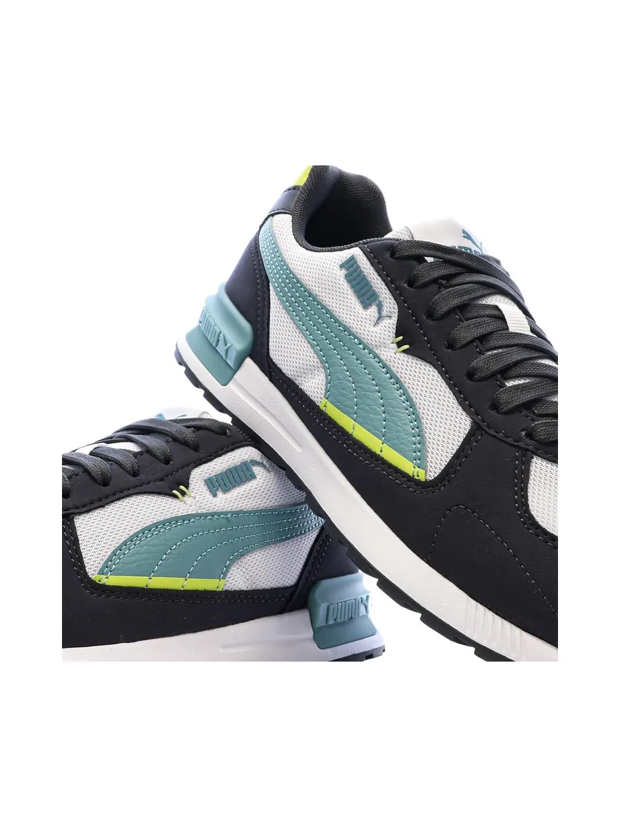 Baskets Noires/Blanches/Turquoises Garçon Puma Graviton 8