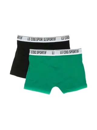 x2 Boxers Vert/Noir Homme Le Coq Sportif Camuset sport 2