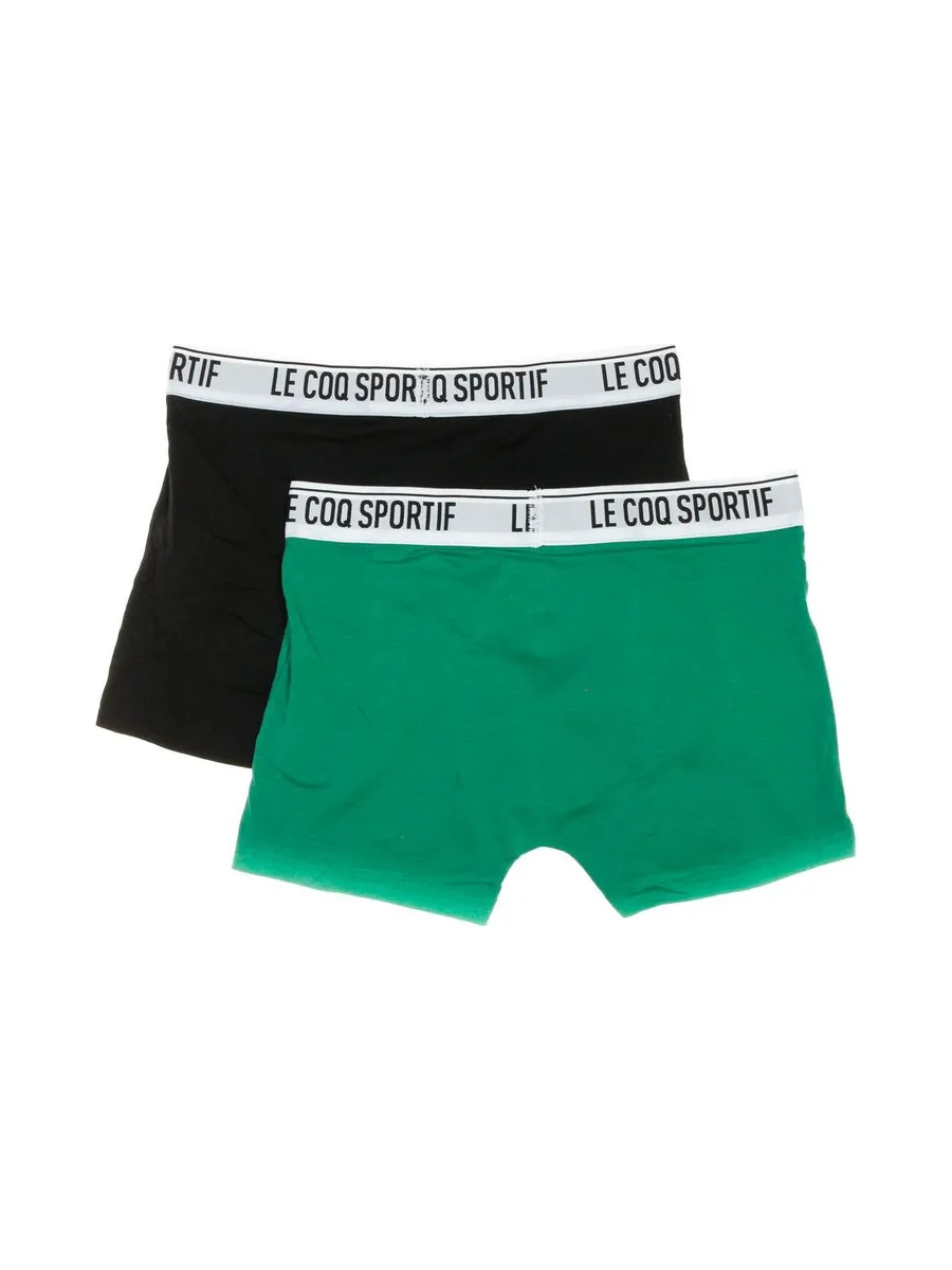 x2 Boxers Vert/Noir Homme Le Coq Sportif Camuset sport 3