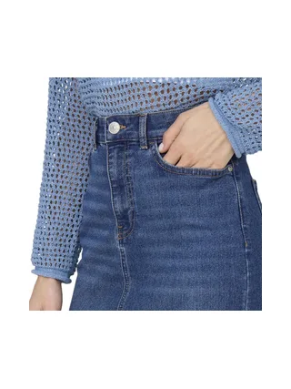 Jupe Mi-longue Bleu Femme Only Marcella 3