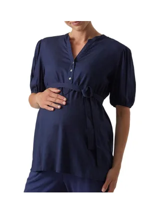 Blouse de Grossesse Marine Femme Mamalicious Mercy Lia 1