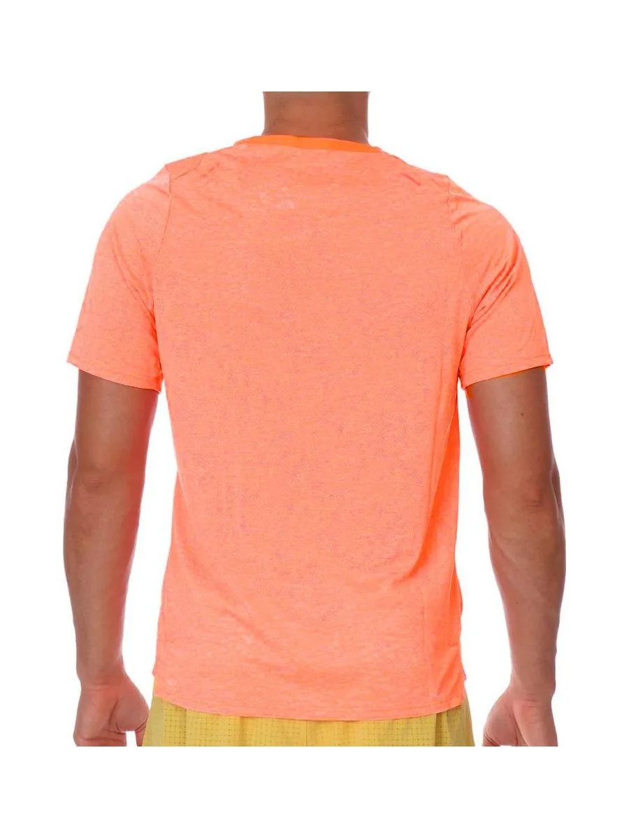 T-shirts Orange Fluo Homme Nike Run division 3