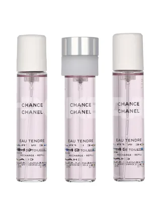 Chanel Chance Eau Tendre Giftset 60ml - 3x Edt Spray Refill 20Ml - Twist and Spray 2