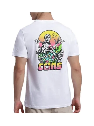 T-Shirt Blanc Homme Converse Skeleton 2