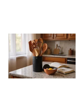 Set d'ustensiles de cuisine en bois d'acacia SKOV - 12 pièces 6