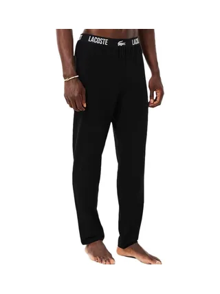 Bas de Pyjama Noir Homme Lacoste 3H8302 1