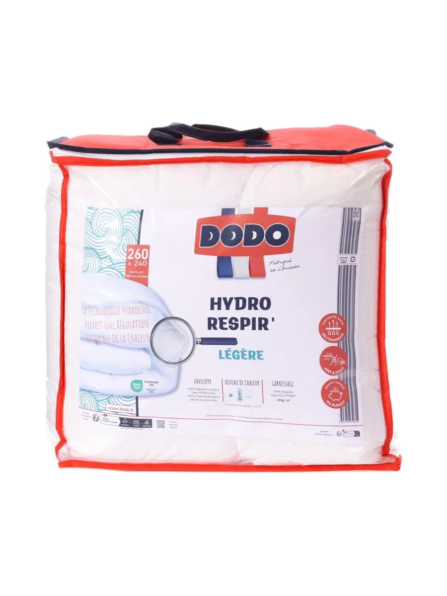 Couette Synthetique Legere Hydro Respir' Dodo 260X240 2