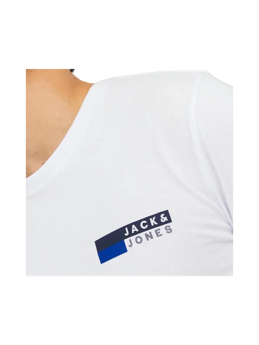 T-Shirt Blanc Garçon Jack & Jones Corpss 4