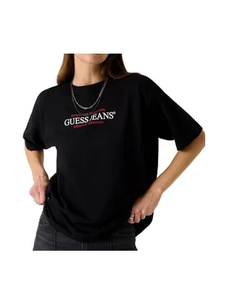 T-Shirt Noir Femme Guess American 1