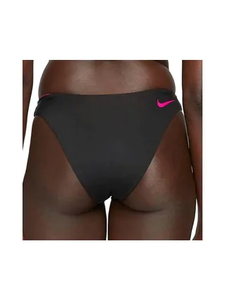 Bas de maillot de bain Noir/Rose Femme Nike Reversible 3