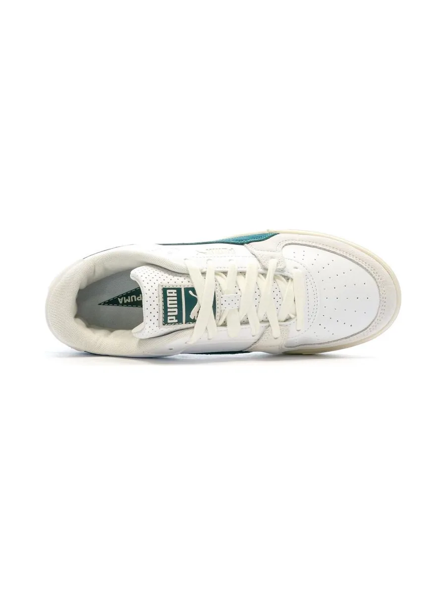 Baskets Blanches/Vertes Homme Puma League 5