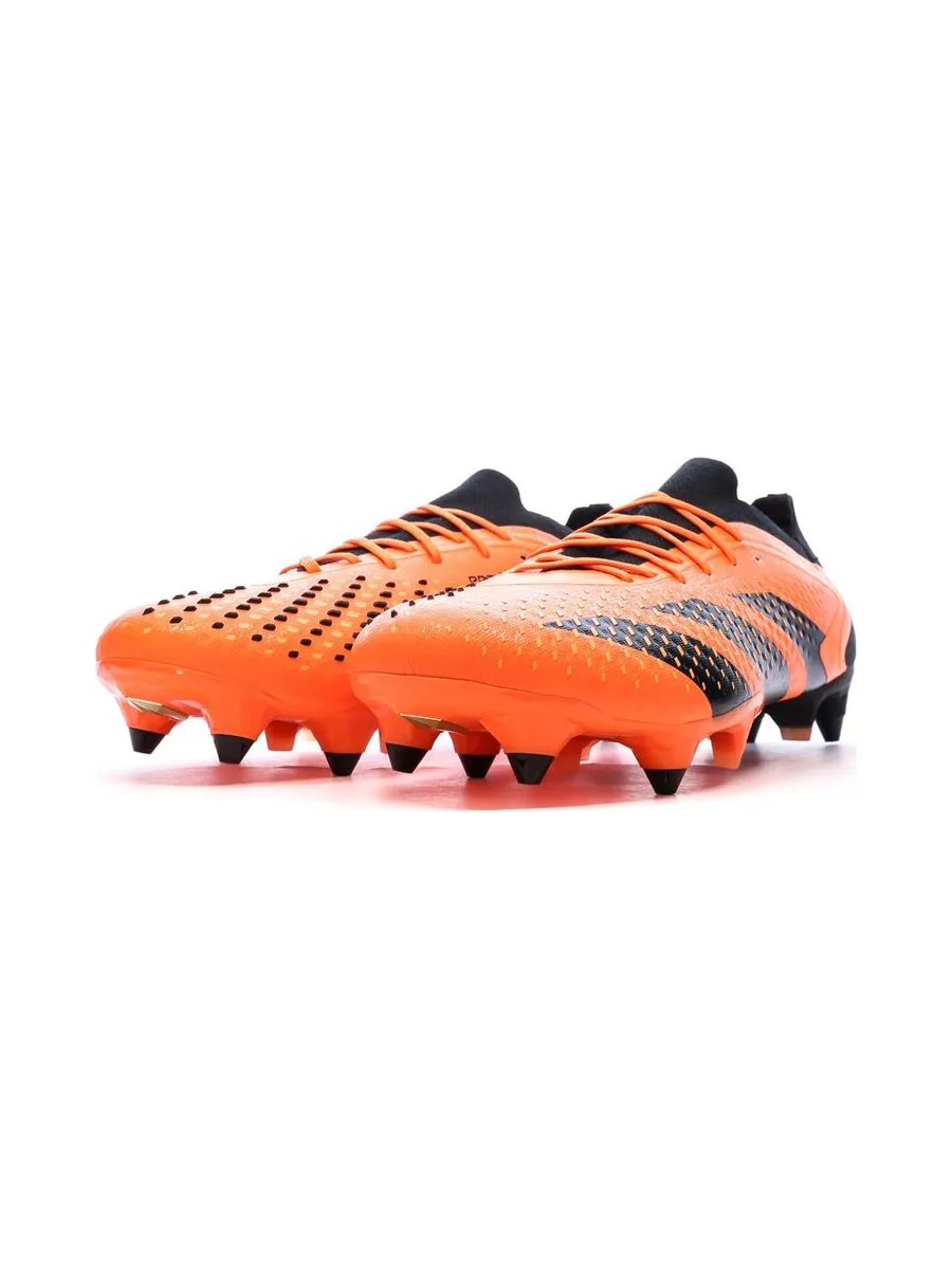Chaussures de Foot Orange/Noir Adidas Predator Accuracy.1 L SG 7