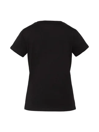 T-Shirt Noir Femme Schott TSBRODEDW 2