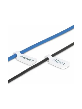 Cable Labels 100 Pack Hook-and-Loop 7