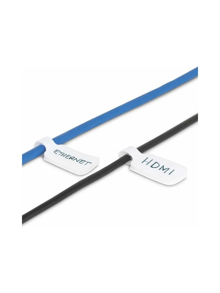 Cable Labels 100 Pack Hook-and-Loop 7
