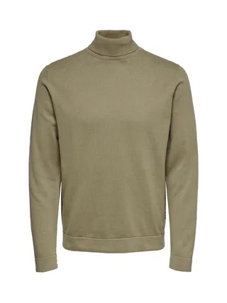 Pull Col roulé Taupe Homme Only & Sons Reg 12 1