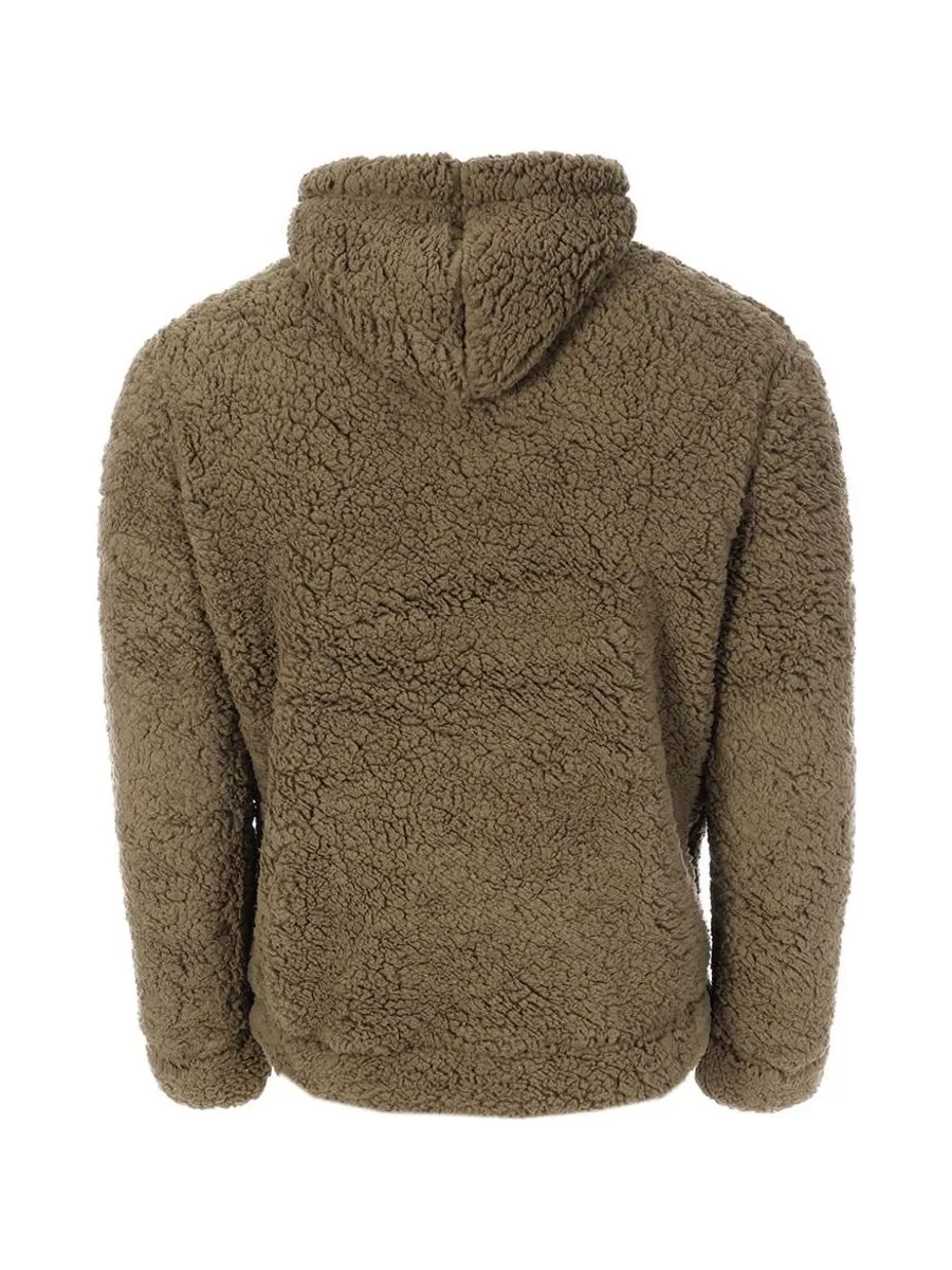 Sweat Sherpa Kaki Homme Paname Brothers Full Zip 3