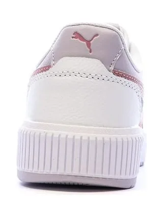 Baskets Blanches/Roses Fille Puma Carina Mia 3