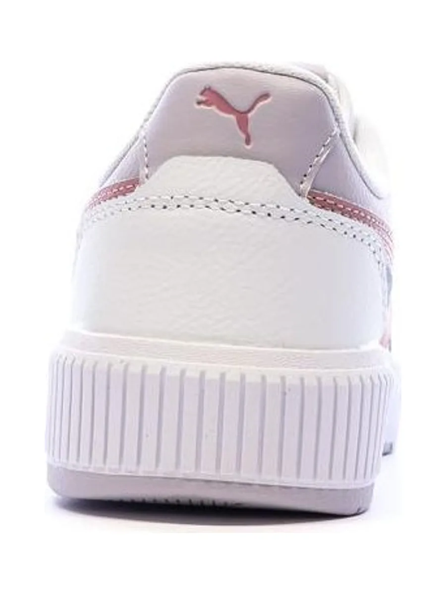 Baskets Blanches/Roses Fille Puma Carina Mia 3