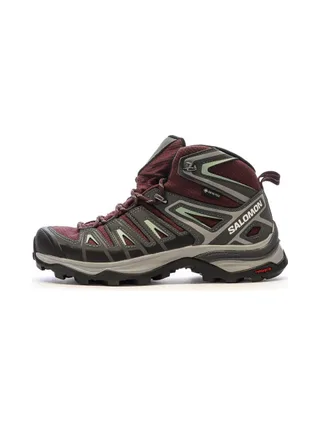 Chaussures de randonnée Grise/Bordeaux Femme Salomon Pioneer 1
