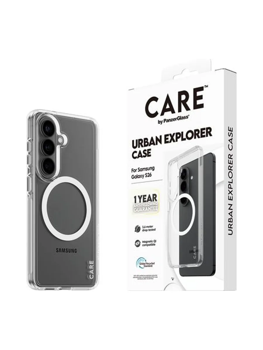 PG CARE Samsung S26 Urban clear/white Qi 6
