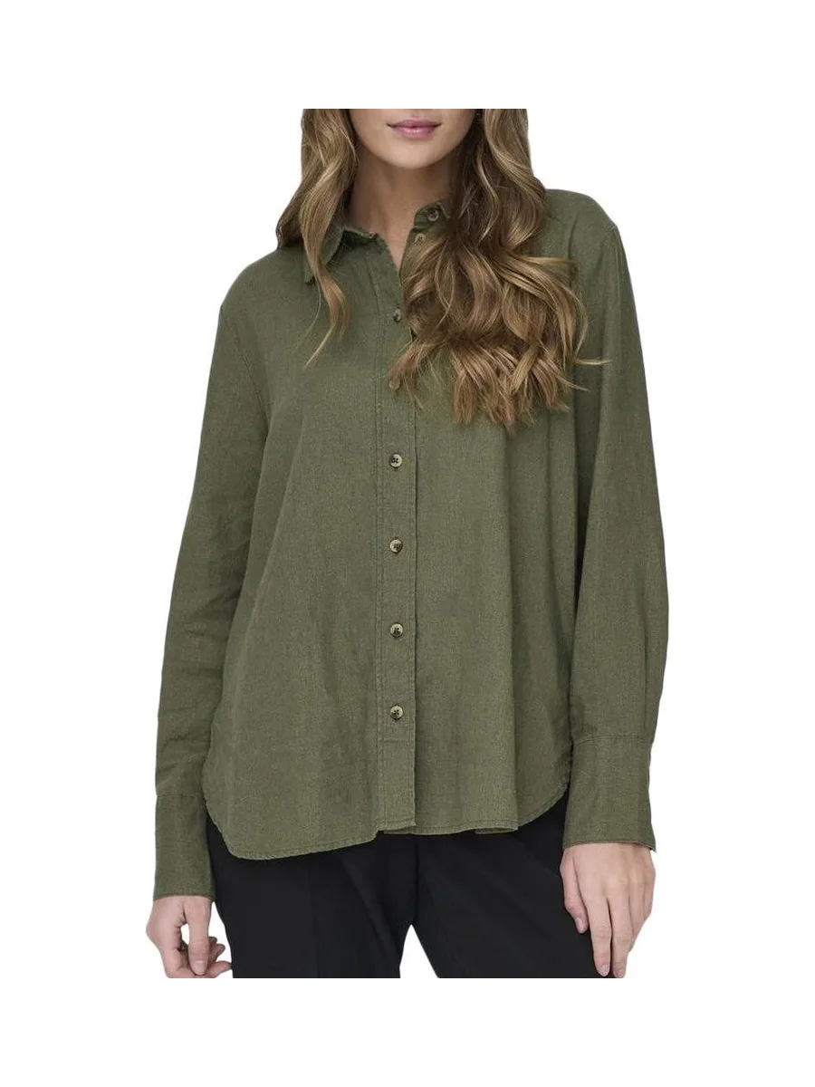 Chemise Kaki Femme JDY Linen 2