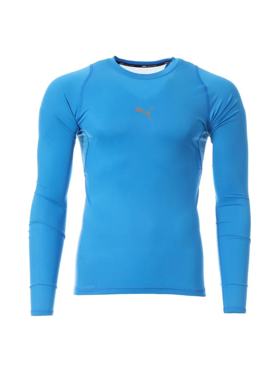 T-shirt Manches Longues Bleu Homme Puma Exo 1