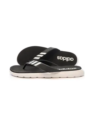 Tongs Noires/Blanches Homme Adidas Comfort Flip 1