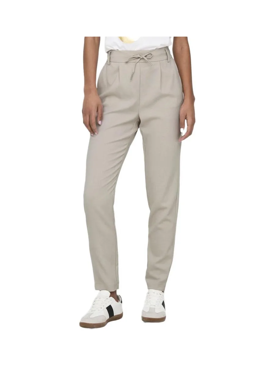 Pantalon fluide Beige Femme Only Poptrash 1