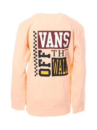 Sweat Corail Enfant Vans Logo Fleece Crew Tropical Peac 2