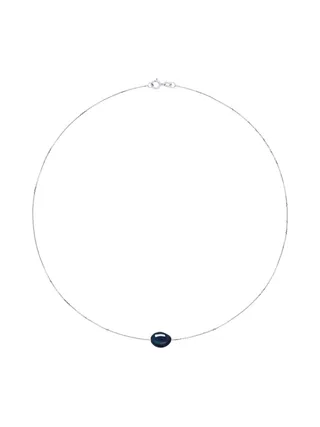Collier Véritable Perle de Culture d'Eau Douce Baroque 8-9 mm — Or Jaune 375 Millièmes — 45 cm 2