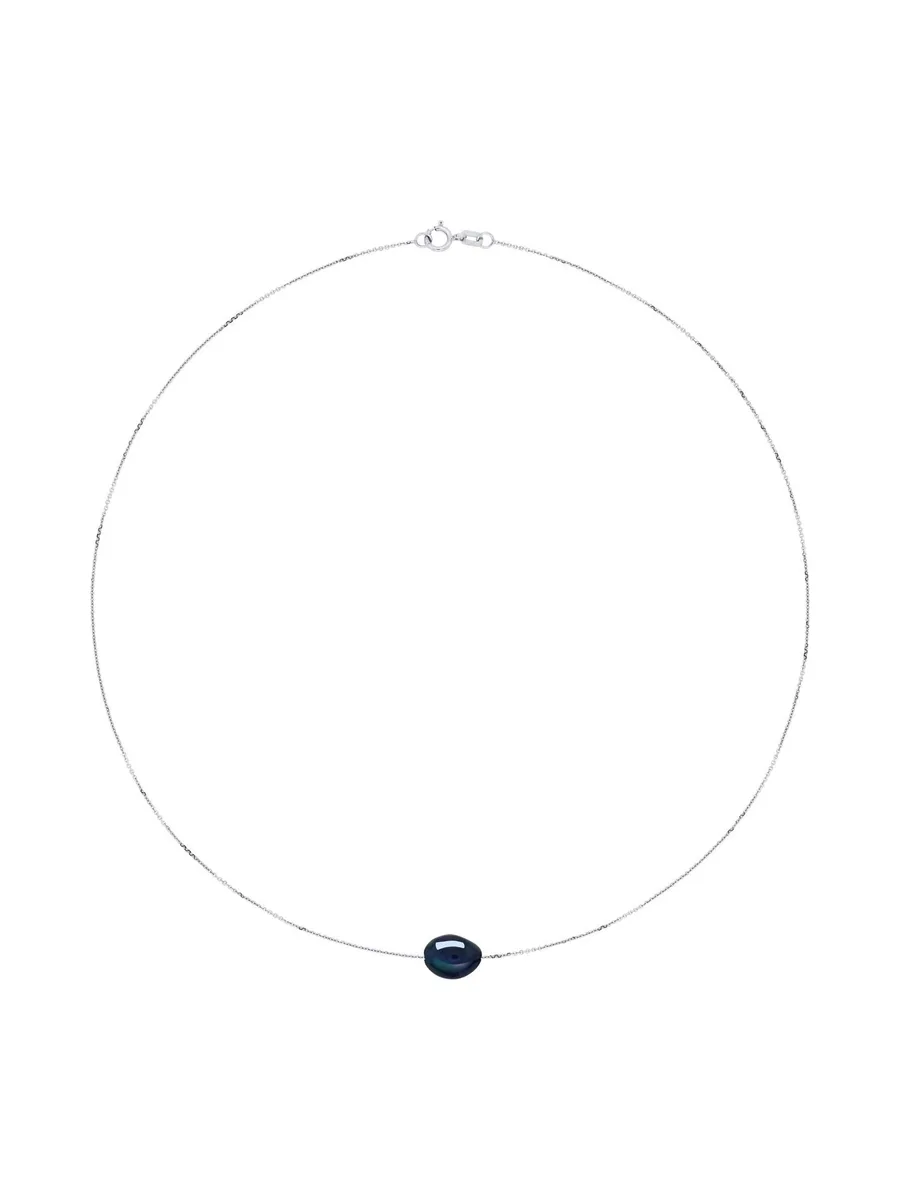 Collier Véritable Perle de Culture d'Eau Douce Baroque 8-9 mm — Or Jaune 375 Millièmes — 45 cm 2