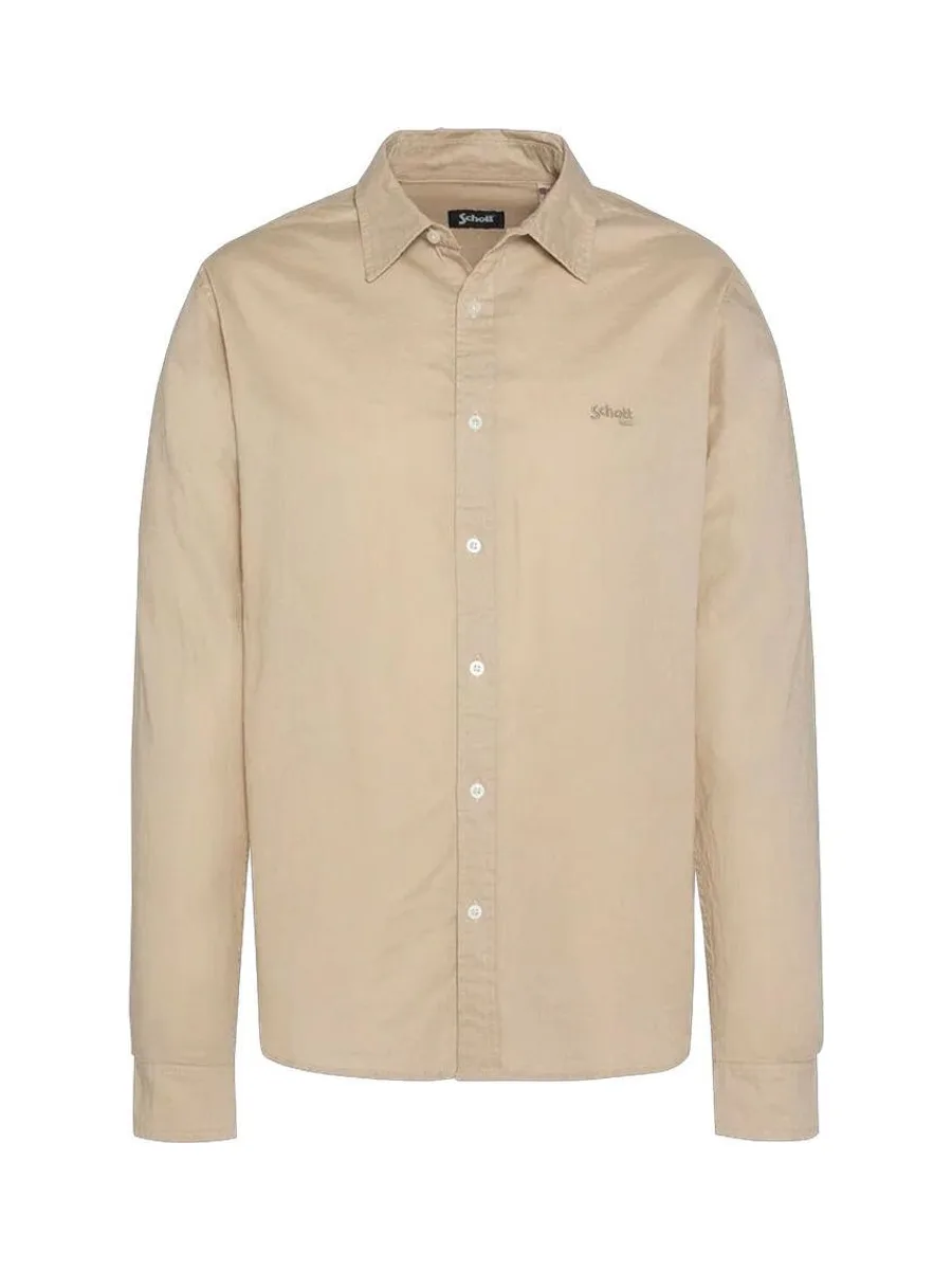 Chemise Beige Homme Schott SHROML 1