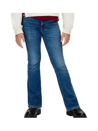 Jean Droit Bleu Fille Calvin Klein Jeans Dark 1