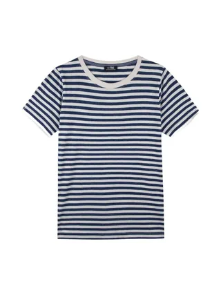 T-Shirt Marine/Blanc Femme TBS Encre 1