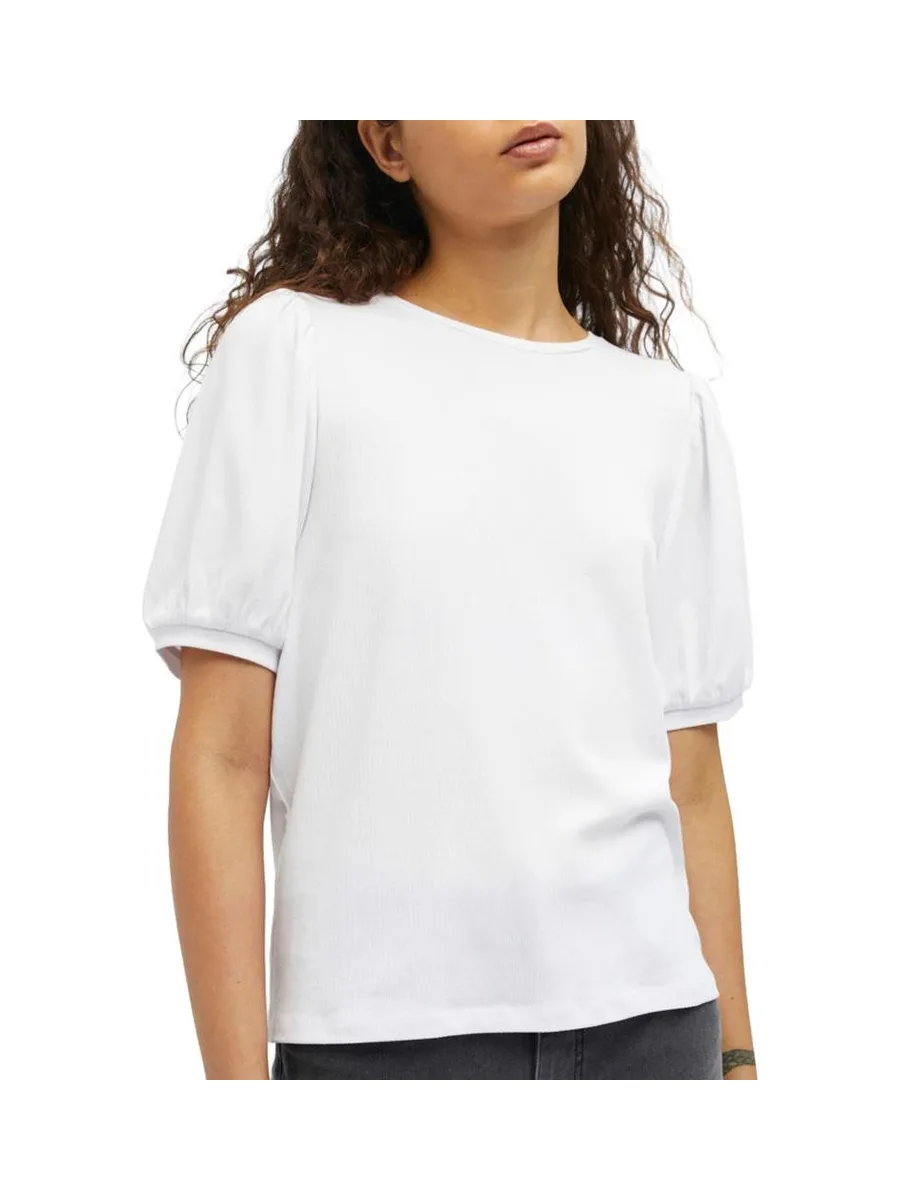 T-shirt Clanc à Manches Bouffantes Femme Vero Moda Jamie 2