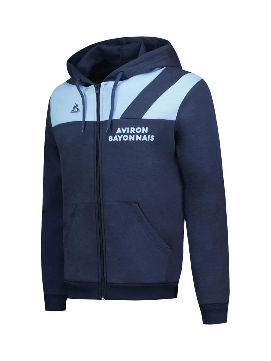 Aviron Bayonnais Sweat Bleu Homme Le Coq Sportif Hoody N°1 2