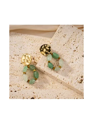 Boucles d'oreilles Elsa - Vert 4