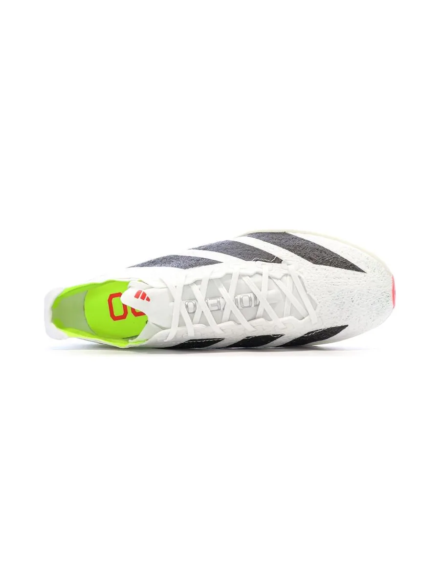 Chaussures d'athlétismes Blanches/Noires homme Adidas Adizero Prime 5