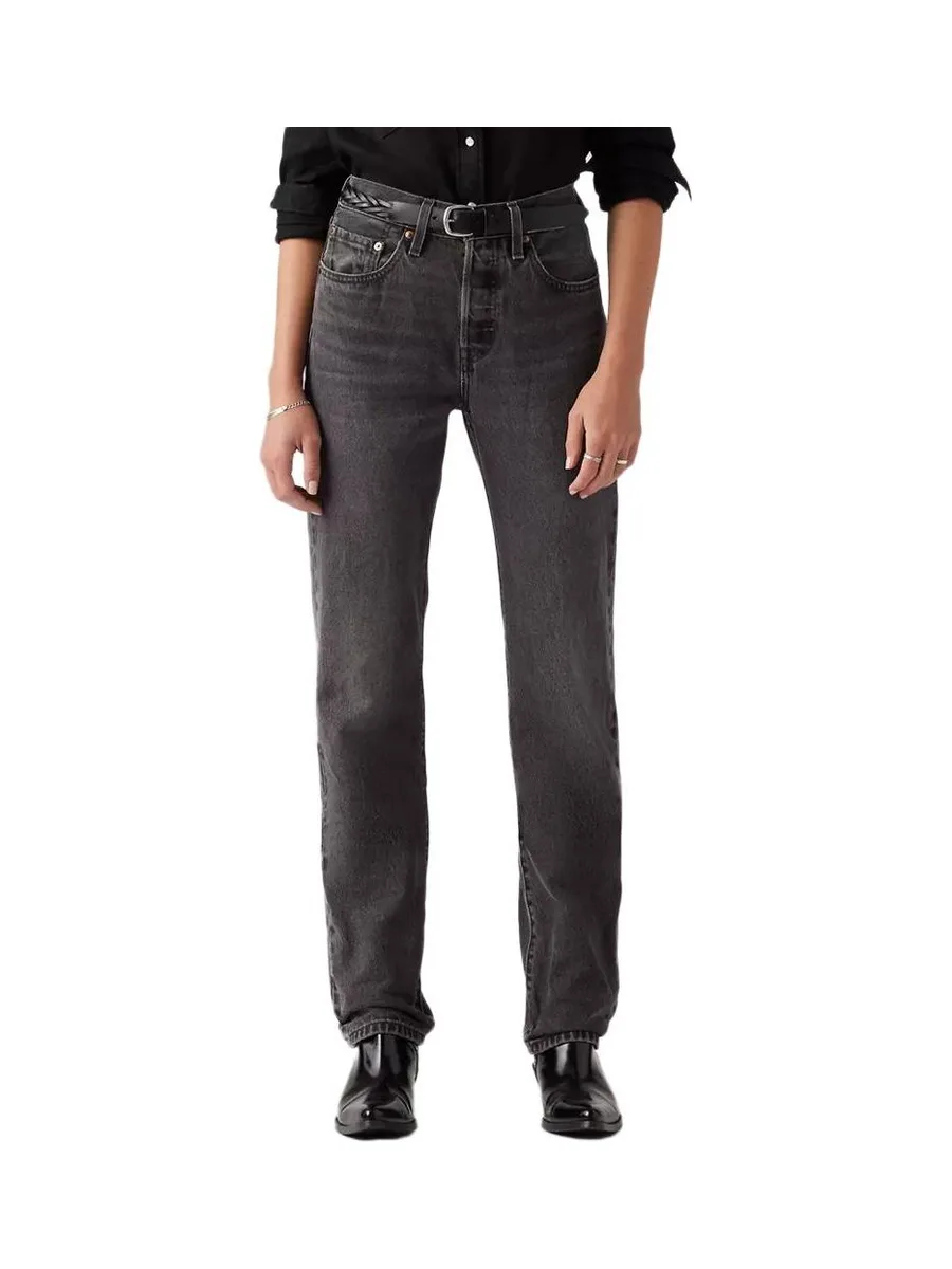 Jean 501 Gris/Noir Femme Levi's Med Indigo 12501 2